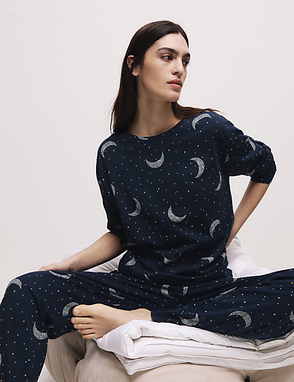 Cotton Rich Print Pyjama Set