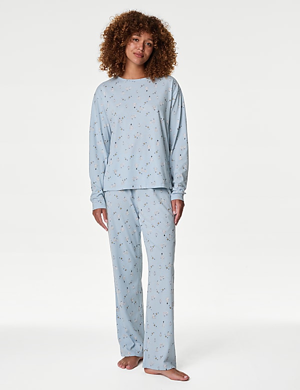 Cotton Rich Print Pyjama Set