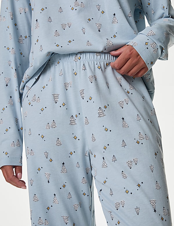Cotton Rich Print Pyjama Set