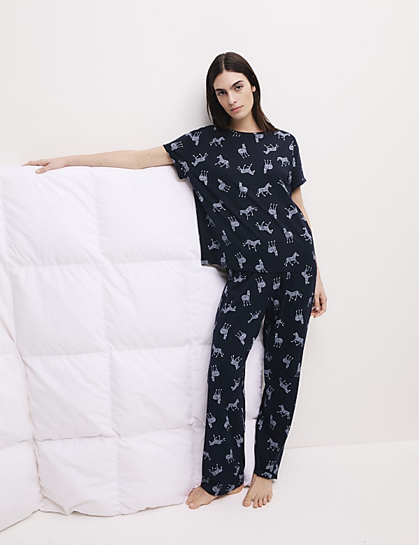 Pure Cotton Print Pyjama Set - NZ