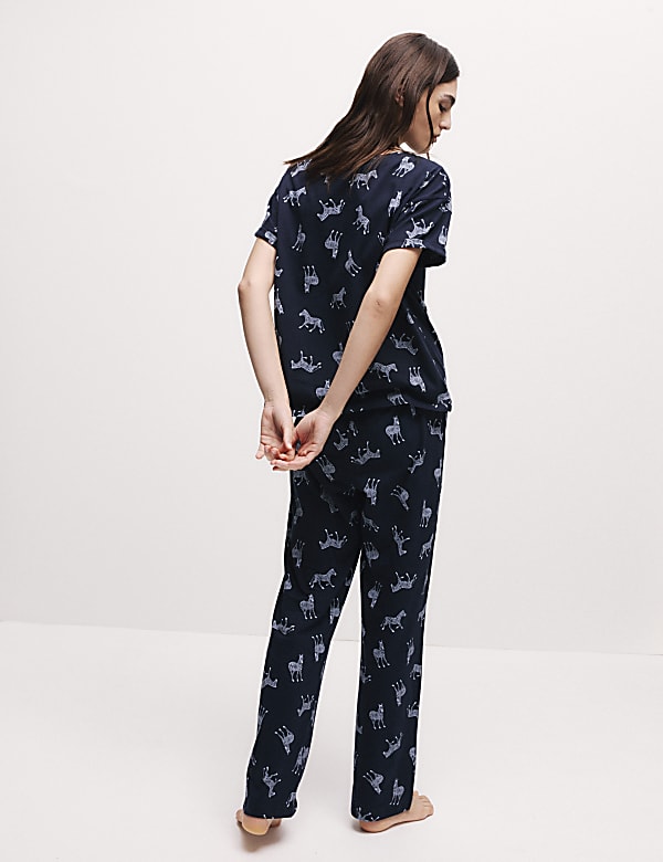 Pure Cotton Print Pyjama Set - NZ