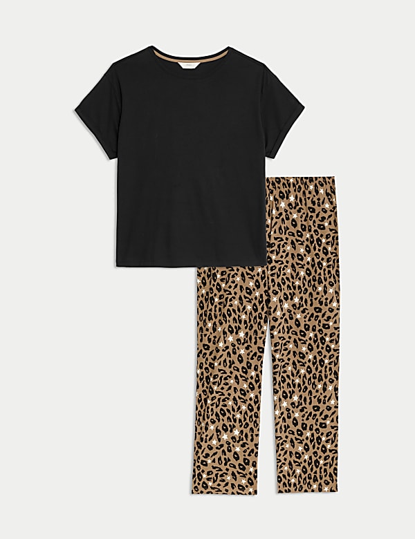 Pyjama pur coton &agrave; imprim&eacute; - FR