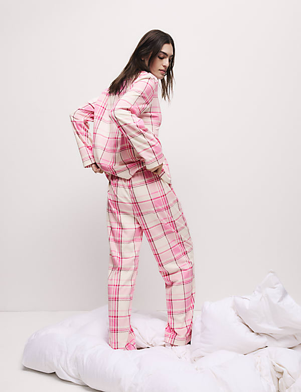 Fleece Printed Revere Pyjama Set
