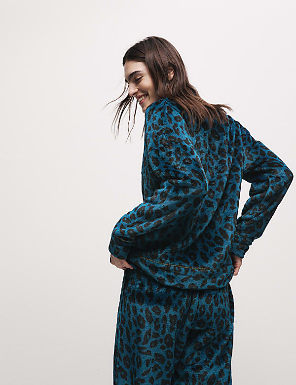 Fleece Printed Pyjama Set