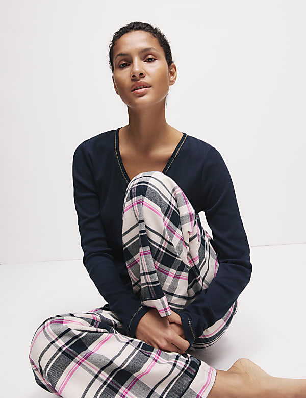 Εμπριμέ σετ πιτζάμες με υψηλή περιεκτικότητα σε βαμβάκι - GR