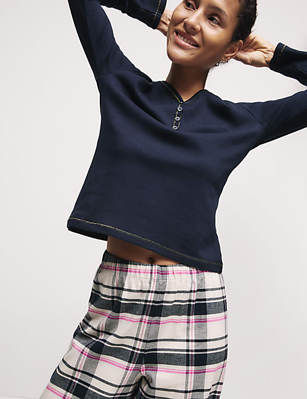 Εμπριμέ σετ πιτζάμες με υψηλή περιεκτικότητα σε βαμβάκι - GR