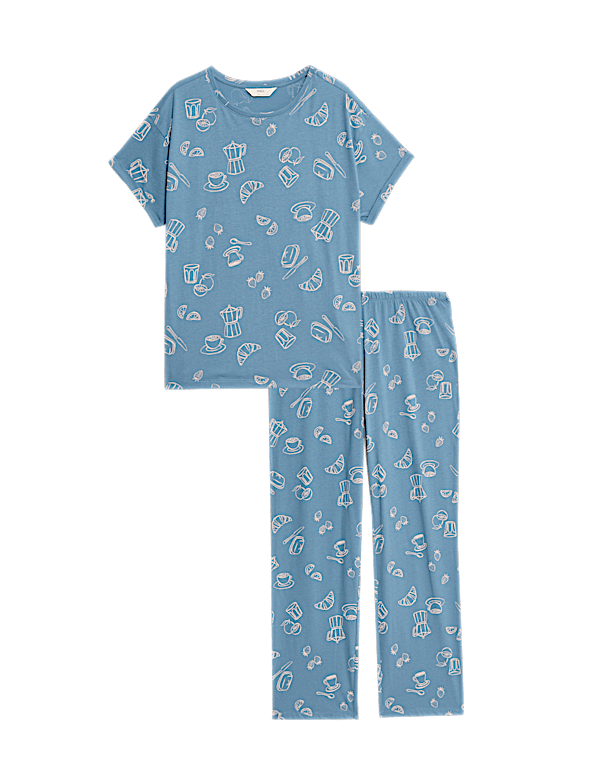 Pure Cotton Printed Pyjama Set