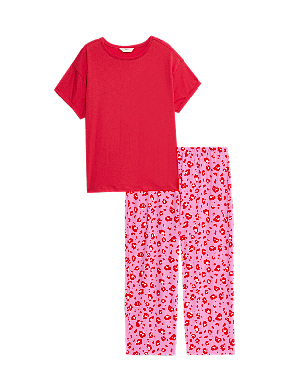 Cotton Rich Printed Pyjama Set
