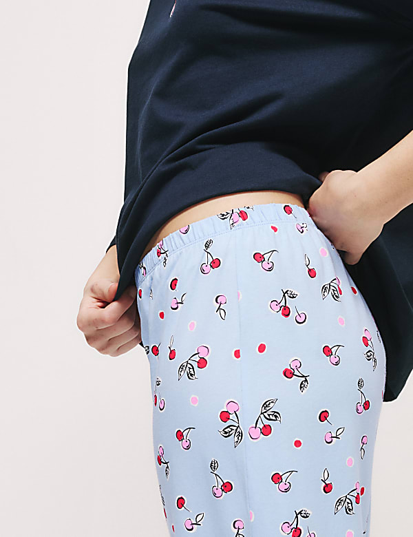 Cotton Rich Printed Pyjama Set