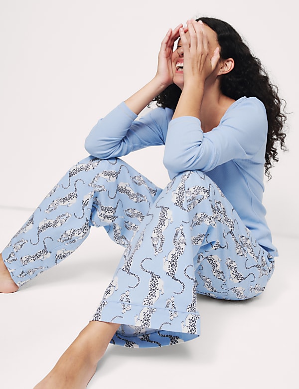 Pure Cotton Printed Pyjama Set