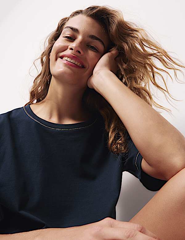 Pure Cotton Checked Shortie Set - MV