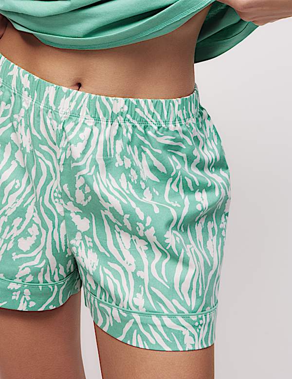 Cotton Rich Printed Shortie Set - JO