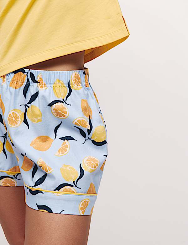 Ensemble shorty en coton avec imprimé - FR