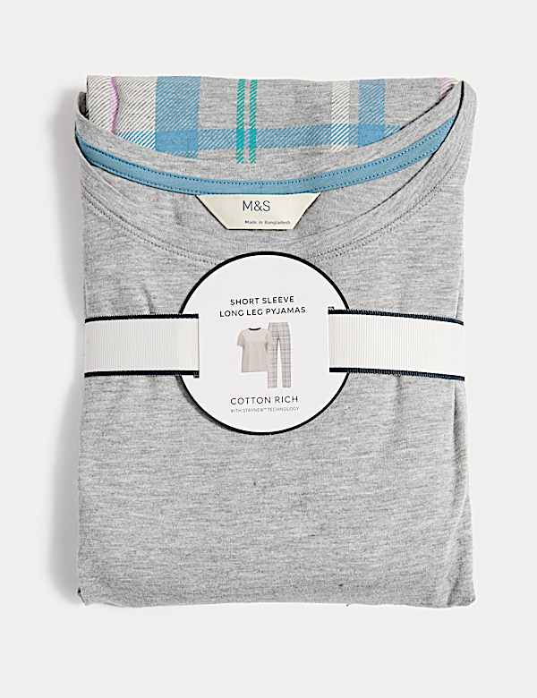 Cotton Rich Leaf Print Pyjama Set