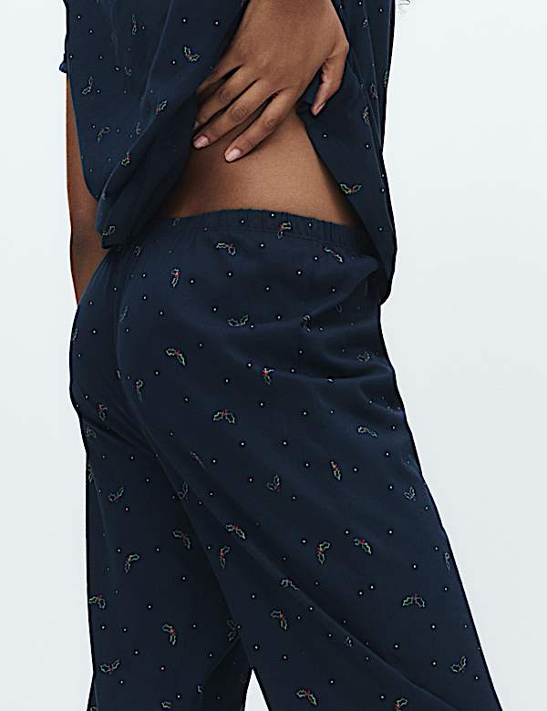 Cotton Rich Printed Pyjama Set - US