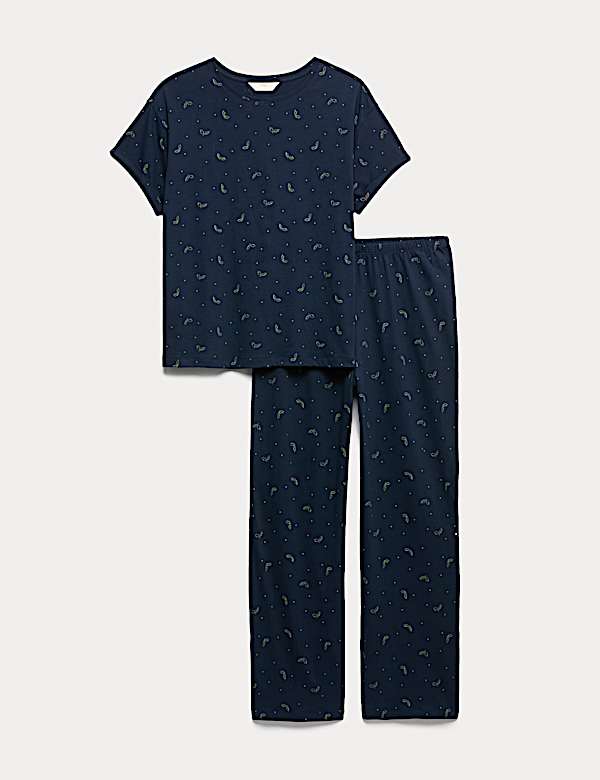 Cotton Rich Printed Pyjama Set - US