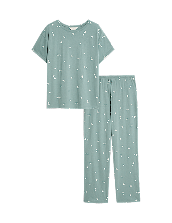 Cotton Rich Printed Pyjama Set