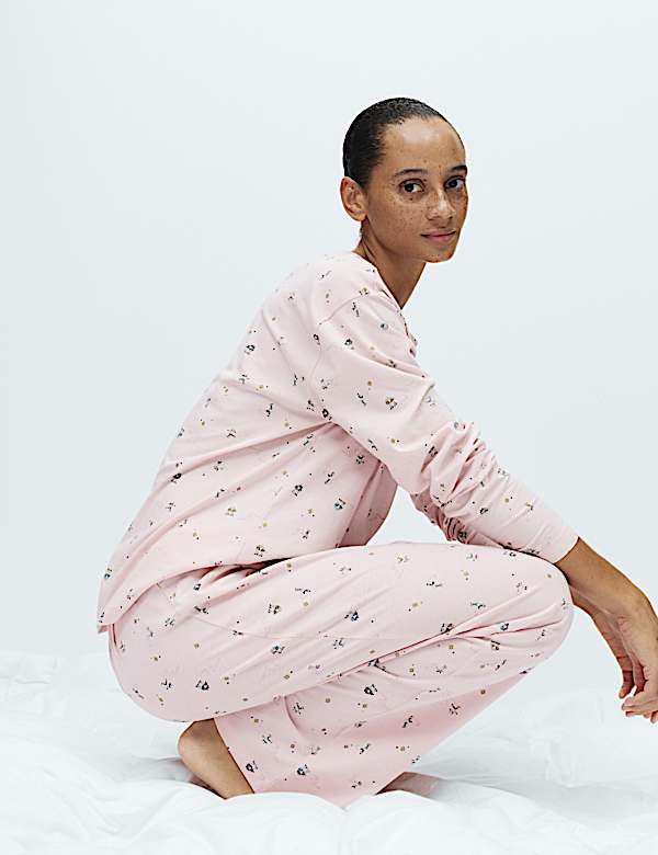 Pure Cotton Printed Pyjama Set - US