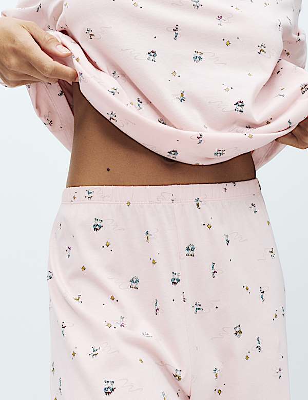 Pure Cotton Printed Pyjama Set - US