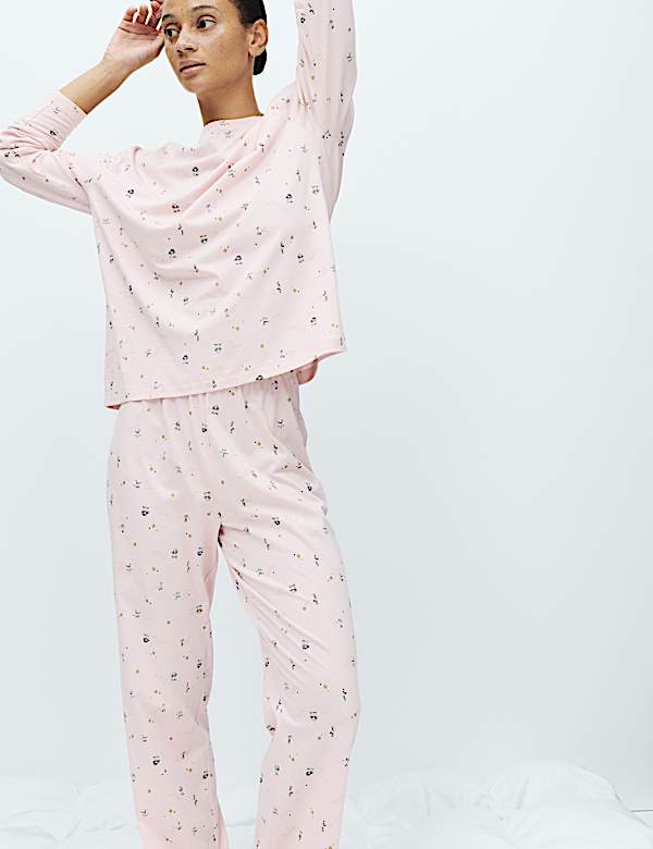 Pure Cotton Printed Pyjama Set - US