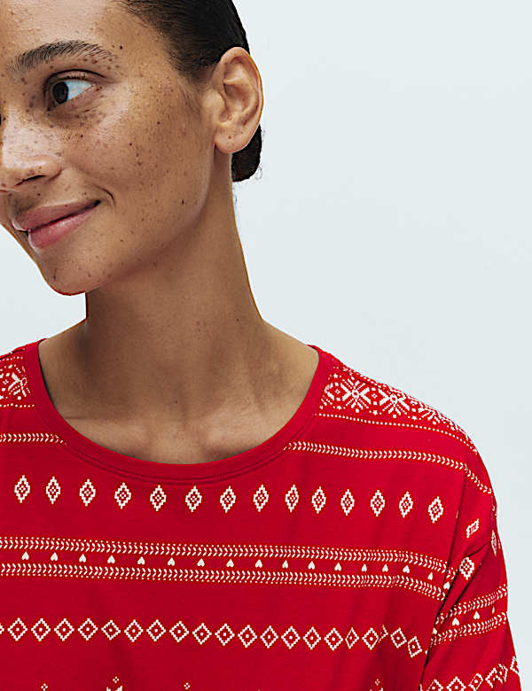 Pure Cotton Printed Pyjama Set - US