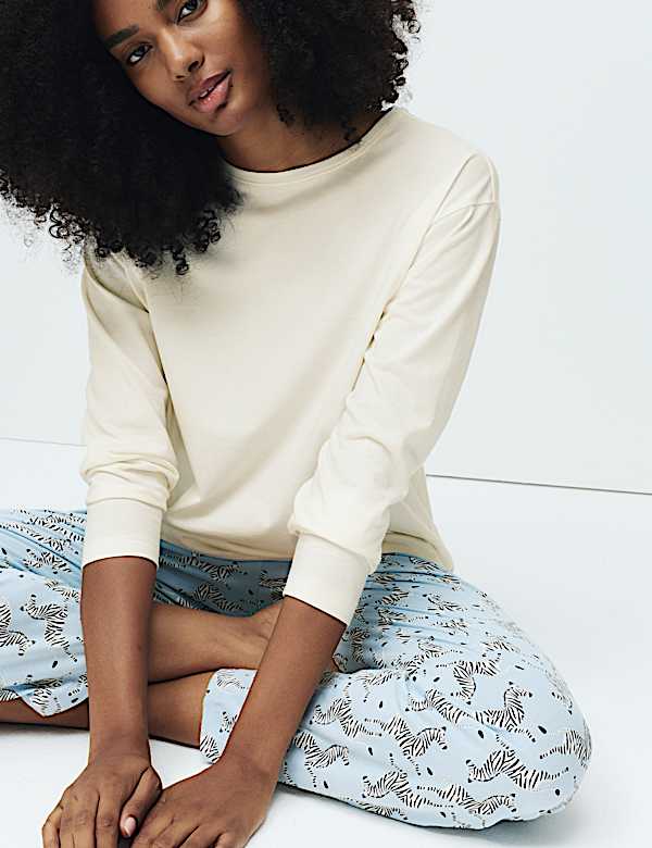 Pure Cotton Printed Pyjama Set
