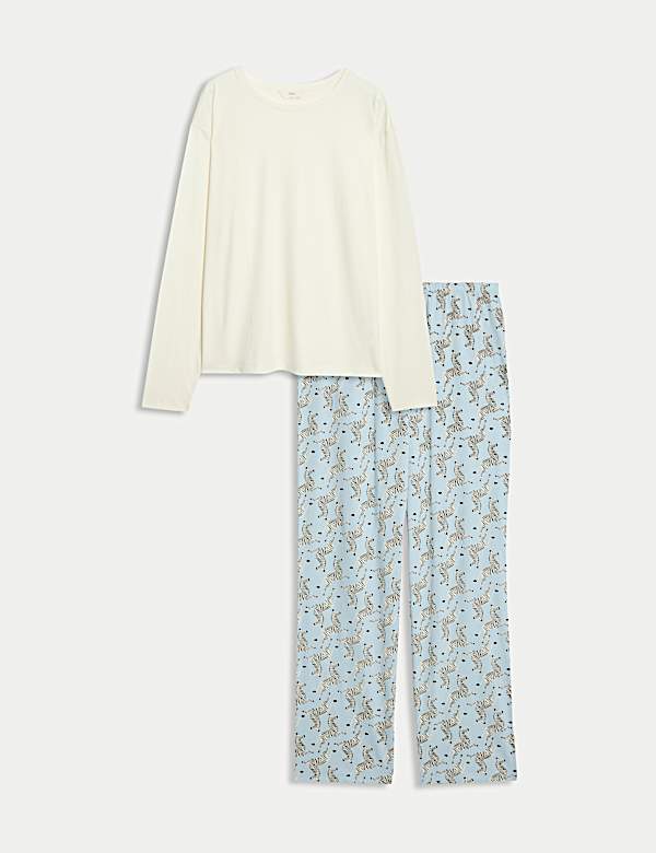 Pure Cotton Printed Pyjama Set - US