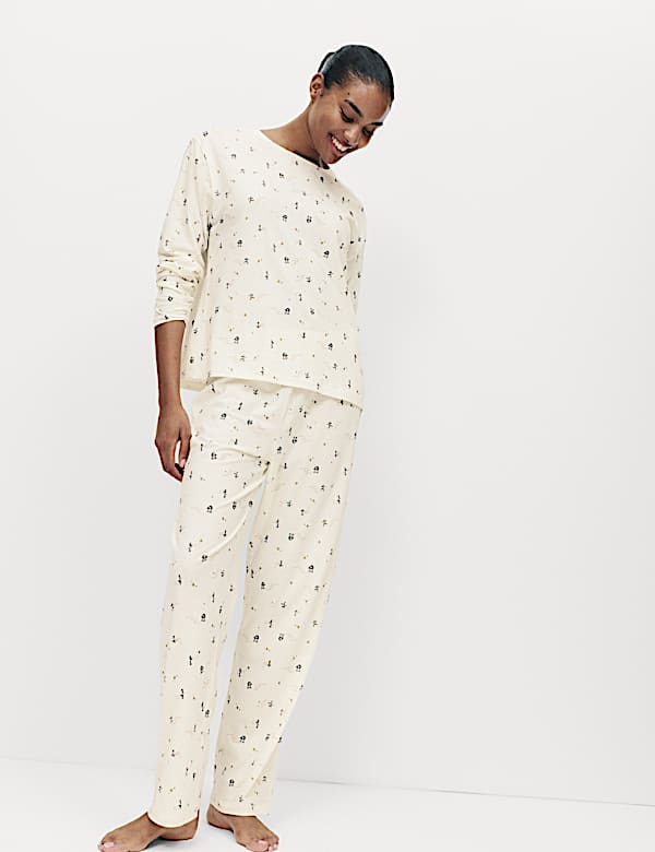 Pure Cotton Printed Pyjama Set - US