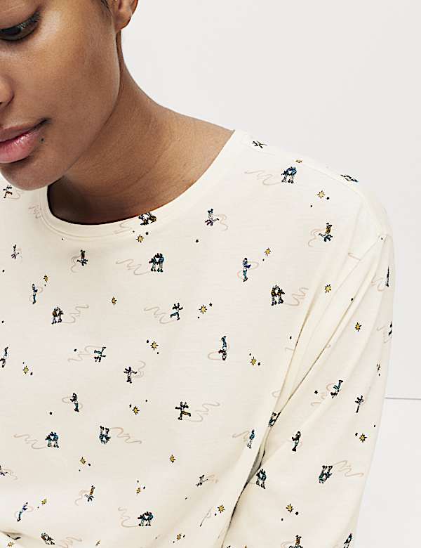 Pure Cotton Printed Pyjama Set - US