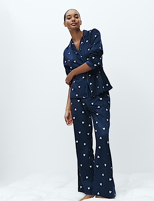 Printed Fleece Pyjama Set