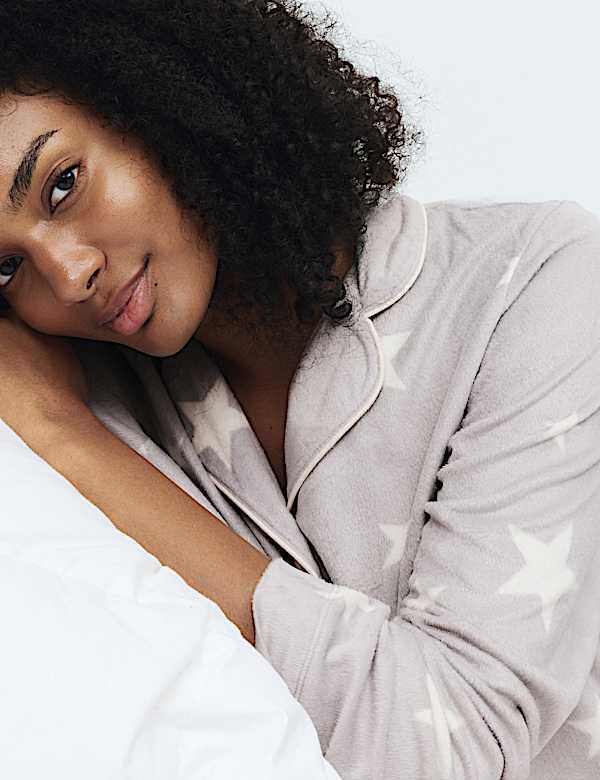 Printed Fleece Pyjama Set