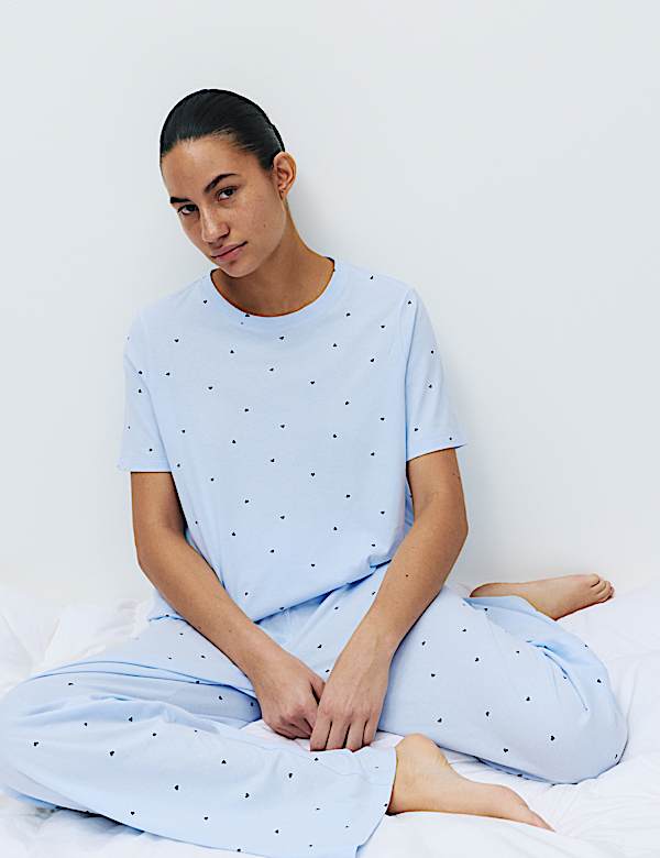 Pure Cotton Printed Pyjama Set
