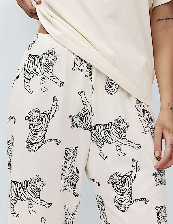 Pure Cotton Printed Pyjama Set - US