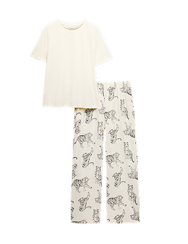 Pure Cotton Printed Pyjama Set