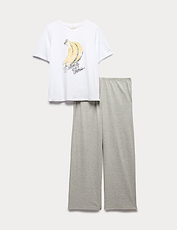 Pure Cotton Printed Pyjama Set - AT