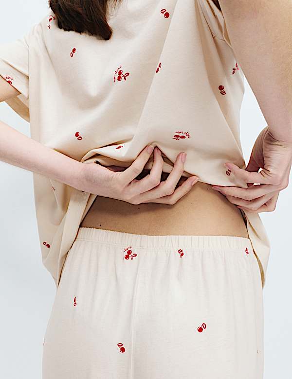 Pure Cotton Printed Pyjama Set