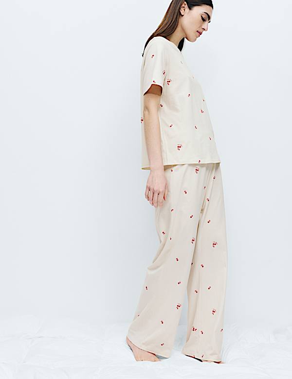 Pure Cotton Printed Pyjama Set