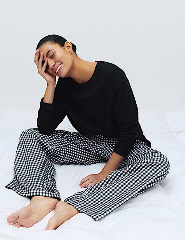 Pure Cotton Printed Long Sleeve Pyjama Set - IS