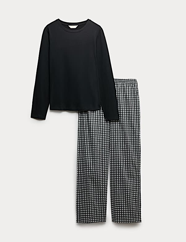 Pure Cotton Printed Long Sleeve Pyjama Set - IS