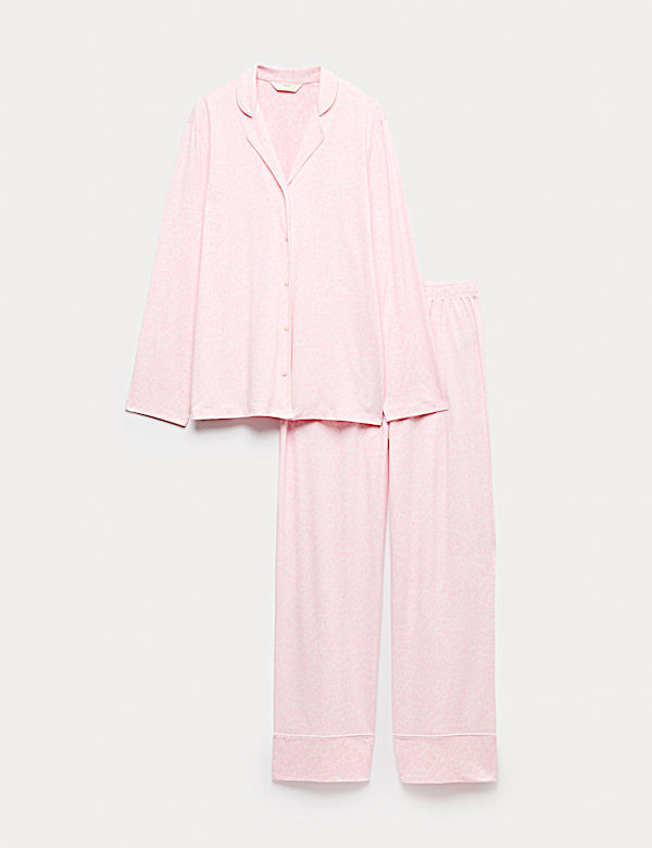 Soft Touch Printed Revere Pyjama Set - BN