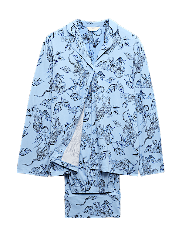 Soft Touch Printed Revere Pyjama Set