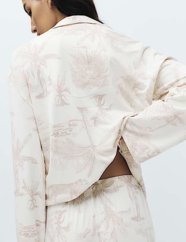 Soft Touch Printed Revere Pyjama Set - US