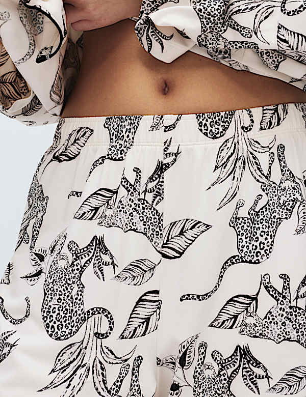 Soft Touch Printed Revere Pyjama Set - LT