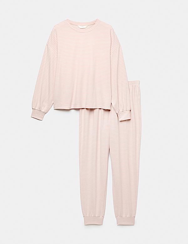 Cosy Knit Printed Cuffed Pyjama Set - CZ