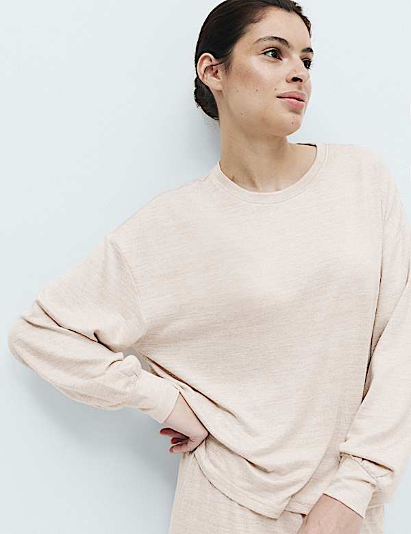 Cosy Knit Printed Cuffed Pyjama Set - AU