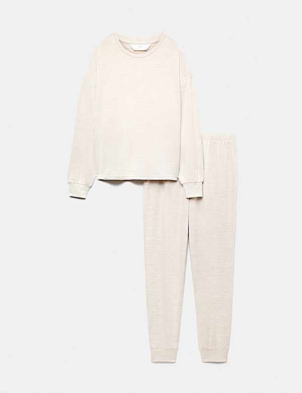 Cosy Knit Printed Cuffed Pyjama Set - AU
