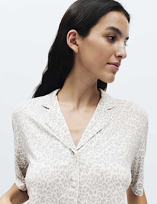 Soft Touch Printed Revere Shortie Set - MV