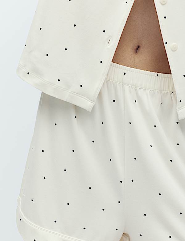 Soft Touch Printed Revere Shortie Set - NZ