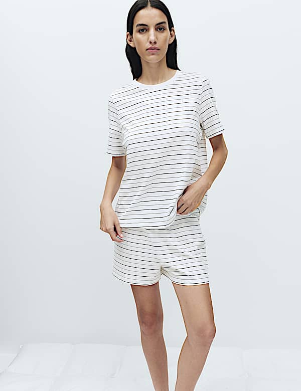 Cotton Rich Printed Shortie Set - CA