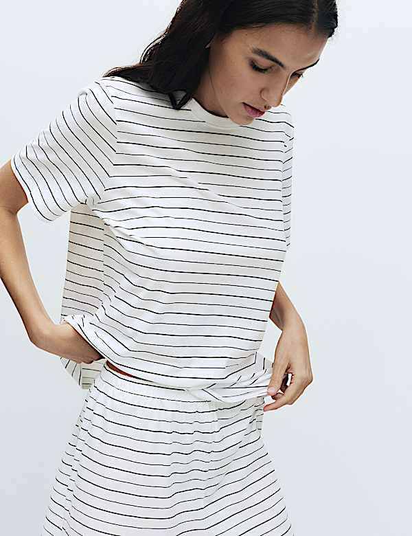Cotton Rich Printed Shortie Set - CA